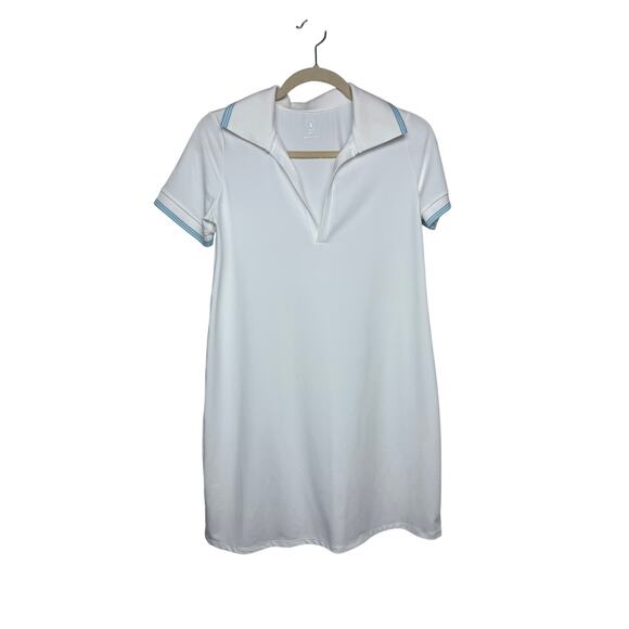 Addison Bay Easy Polo Dress in White Sz. S - Picture 3 of 7